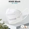 thumbnail image 2 of Mascarillas FFP2 KN95 Mascarillas 5 Capas Filtro Homologada Mascarillas Faciales Mascarilla Protectora Boca CE FFP2MASK Mascarilla Respiratoria, 2 of 5