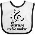 thumbnail image 3 of Inktastic Future Treble Maker Funny Music Girls Baby Bib, 3 of 4