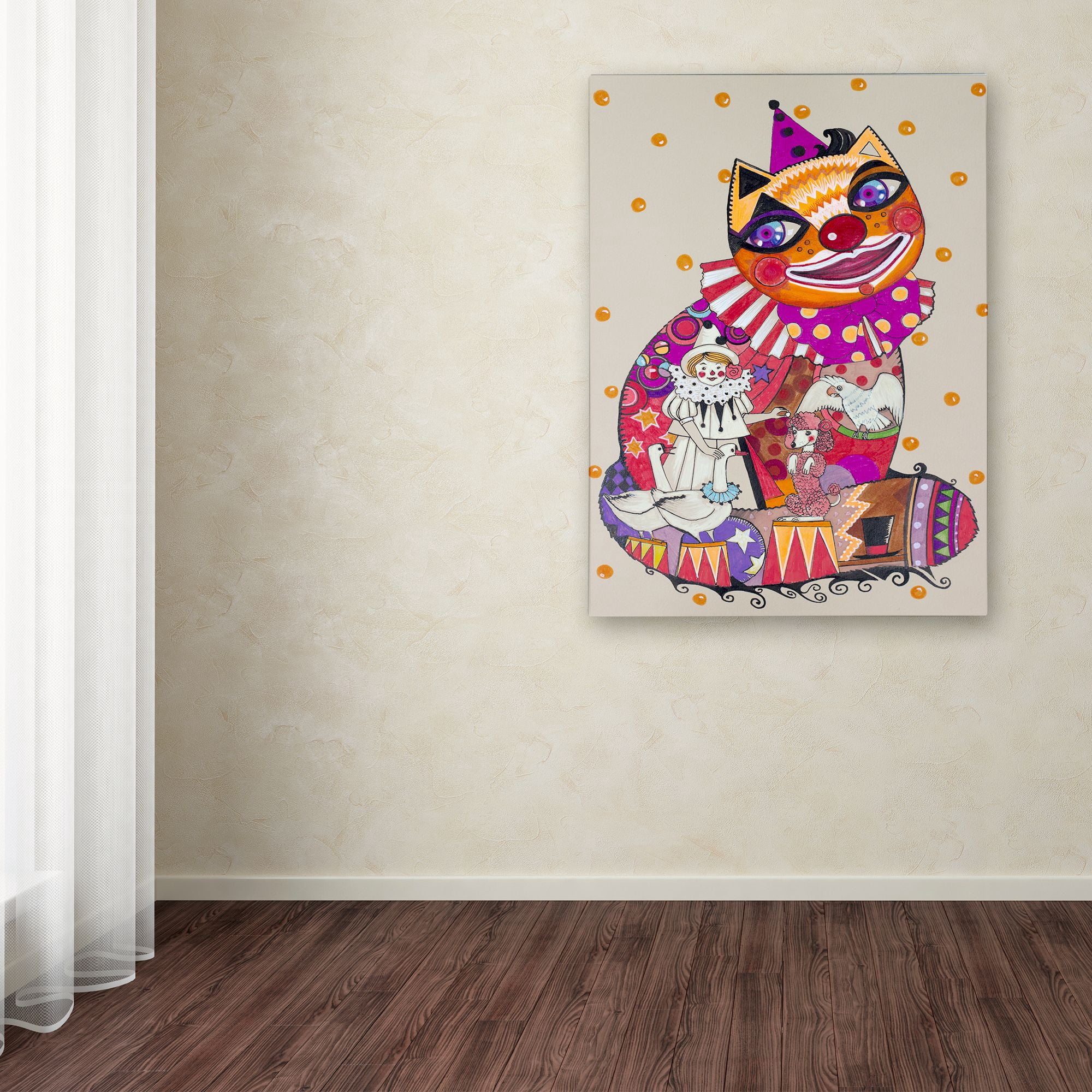 Trademark Fine Art 'Clown 3' Canvas Art by Oxana Ziaka