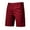 Red, variant on cllios Mens Khaki Shorts Slim Fit Straight Chino Short Pants Elastic Waisted Work Shorts with Button Zipper Summer Solid Loose Short