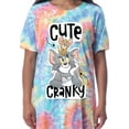 thumbnail image 3 of Tom And Jerry Womens' Cute Cranky Tie-Dye Nightgown Sleep Pajama Shirt, 3 of 5