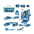 thumbnail image 2 of Juego de Construcción de Coches de Ingeniería con Transformación Magnética, Juguetes Ensamblados, Juguetes de Robot Transformador para Niños, Camiones de Construcción Magnéticos 6 En 1, Vehículos de, 2 of 7