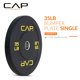 thumbnail image 3 of Parachoques olímpico CAP Barbell Budget, 35 kg, negro, individual, 3 of 7