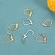 thumbnail image 4 of Ganchos de aretes LeverBack Uxcell 100Pack, gancho de alambre francés para aretes, bronce, 4 of 6