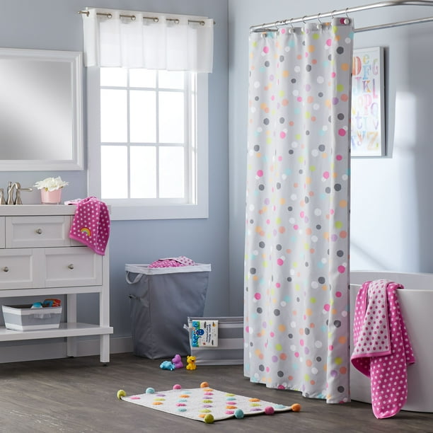 Skl Home 100 Polyester Confetti Fabric, Gender Neutral Shower Curtains
