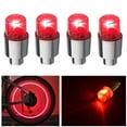 thumbnail image 1 of 4pcs Car Auto SUV Wheel Tire Tyre Air Valve Stem LED Light Caps Cover Accessories, 1 of 4