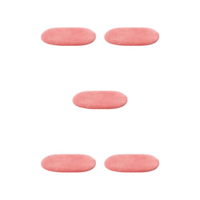 kurtrusly Any Room Non-slip And Easy To Clean Bathroom Carpet Polyester Bathroom Rugs Floor Rug Bath Mat Rug Mat Stylish watermelon red 5Set