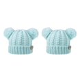 thumbnail image 4 of Gorro con bolas de pompones esponjosos Minnieouse Diseño de doble capa gorros de moda para niños, 4 of 6
