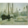thumbnail image 1 of Ceramic Tile Mural-Georges Seurat Waterfront Painting 200. 40" w x 32" h using (20) 8 x 8 ceramic tiles, 1 of 3
