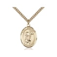 thumbnail image 1 of Gold Filled St. Stephanie Pendant 1 x 3/4 inches with Heavy Curb Chain, 1 of 1