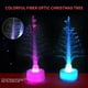 thumbnail image 4 of Fiudx Árbol de Navidad con Destellos, Iluminación Led de Fibra Óptica, Decoración Luminosa y Colorida, Ambiente Festivo, Ideal para Oficina y Hogar, Ideal Como Regalo Navideño, Tamaño 3,5 X 3,5 X 12, 4 of 7