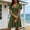 Green, variant on QUNYINEY Summer Womens Dresses Midi A Line Short Sleeve Red Sundress Casual V Neck Casual Loose Fit Flowy Dresses