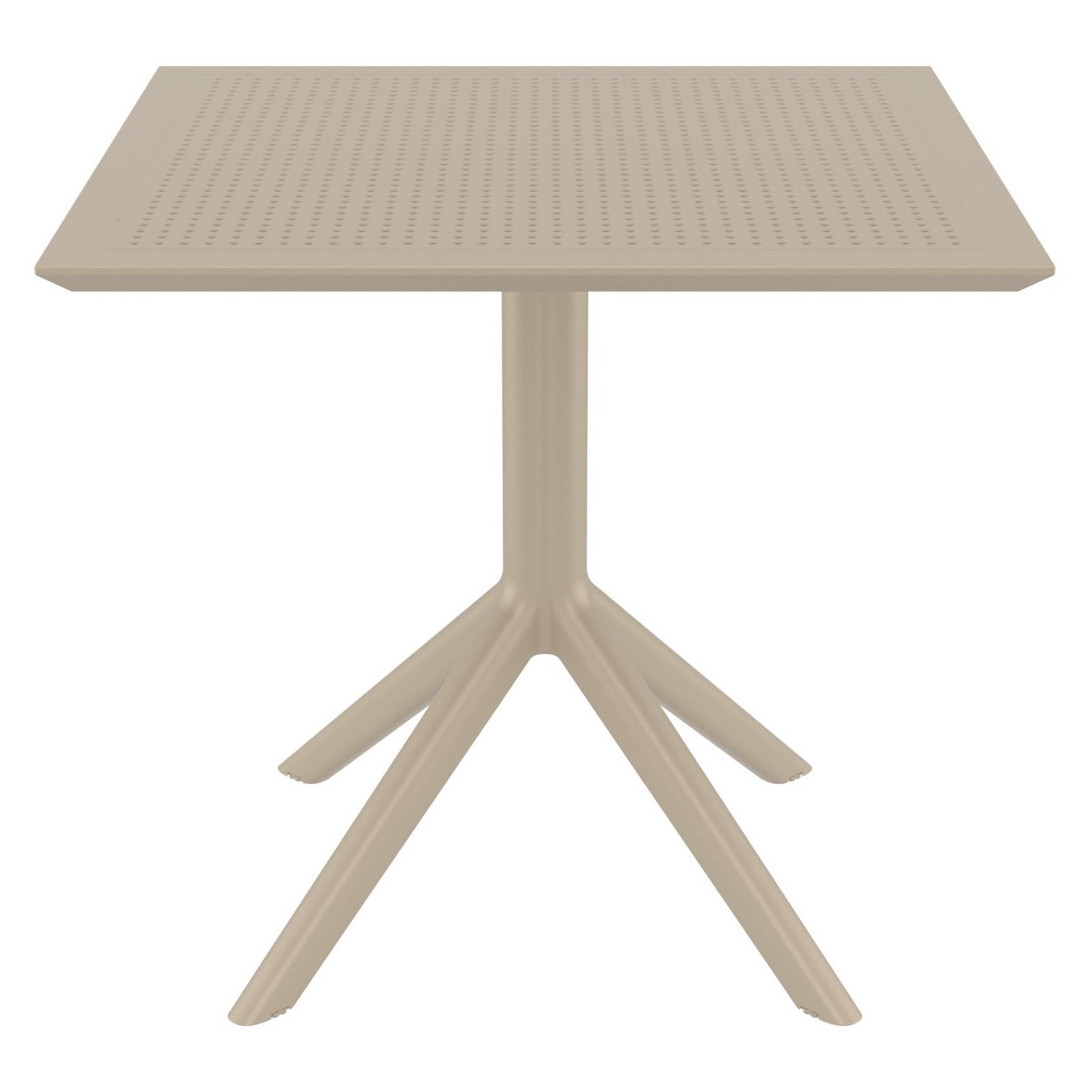 Compamia Sky 32" Square Patio Bistro Table in Taupe - image 5 of 8