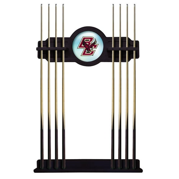 Boston College Solid Wood Cue Rack with a English Tudor Finish