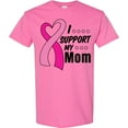 thumbnail image 3 of Inktastic Breast Cancer Awareness I Support My Mom with Pink Ribbon T-Shirt, 3 of 5