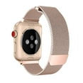 thumbnail image 3 of Apple Watch Band 42/44/45mm, Stainless Steel Mesh Milanese Loop with Adjustable Magnetic Closure Replacement iWatch Band for Apple Watch Series SE 8 7 6 5 4 3 2 1 (Rose Gold), 3 of 3