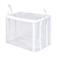 thumbnail image 2 of Yhmxh Clear PVC Clothes Storage Box with Zipper & Reinforced Handles, Foldable Transparent Clothing Organizer Bin, Dustproof Stackable Storage Container for Closet Sweaters, Shirts, Bedding, Toys, 2 of 6