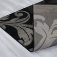 thumbnail image 7 of Black Allstar Brown Floral Design Modern Geometric Area Rug (3' 9" x 5' 1"), 7 of 7