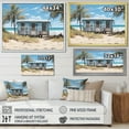 thumbnail image 4 of Designart "Charm of Beachside Cottage II" Coastal Framed Wall Art - Coastal Green Coastal Windows Hallway Framed Wall Art Decor, 4 of 6