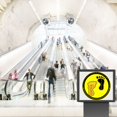 thumbnail image 4 of EGNMCR Stand Here Floor Sign Decal Sticker Keep 6ft in Between Distance Marker Floor Ground sign, 4 of 4