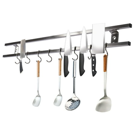 

Ethedeal 8 Hooks 304 Stainless Steel Magnetic Blade Bar Rack 24inch Magnetic Blade Holder