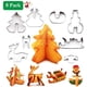 thumbnail image 1 of Cortadores de galletas de Navidad, cortadores de galletas 3D para niños, cortadores de galletas de acero inoxidable de 8 piezas, cortadores de galletas Fokelyi LN-1373, 1 of 6