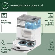 iRobot Roomba Plus 405 Combo Robot Vacuum & Mop + AutoWash Dock - White Edition