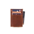 thumbnail image 3 of Aaron Leather Goods Leather Magnetic Wallets for Men Minimalist RFID Blocking Pecan Brown, 3 of 6