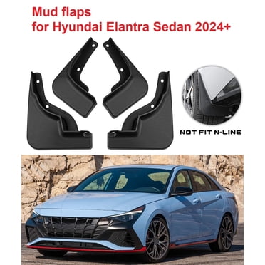 Mud Flaps For Hyundai Elantra 2023-2025 – 4PC No-Drill Splash Guards With Towel