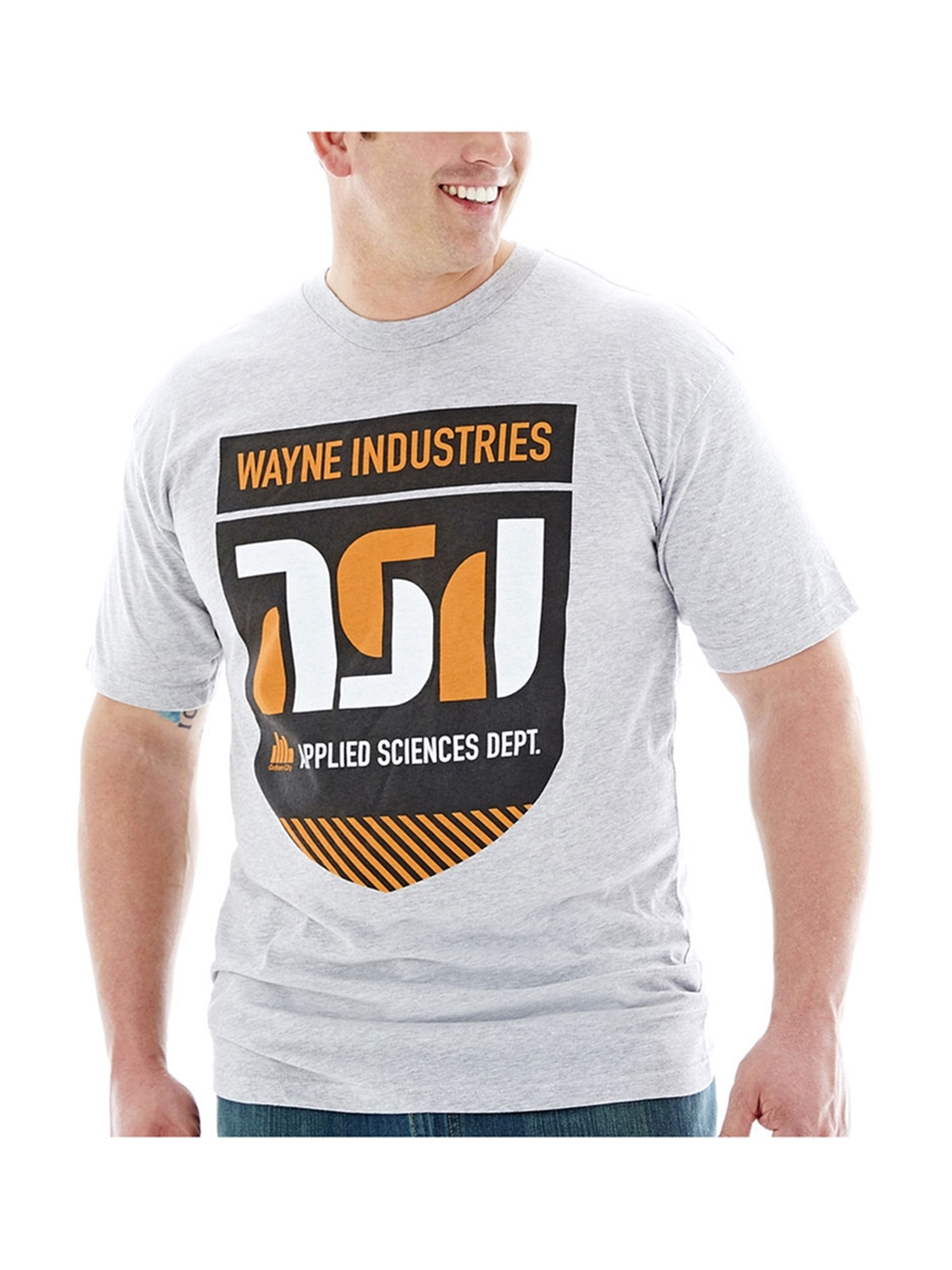 Bioworld Mens Wayne Industries Graphic 