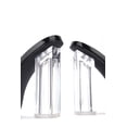 thumbnail image 5 of Cape Robbin Edna Clear Chunky Block High Square Open Toe Heels Sandals Mule (BLACK, 7.5), 5 of 5