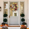 thumbnail image 6 of Rustic Sunflower Wreath, French Wreath, Welcome Flower Garland, Hanging Decoration for Front Door, 45Cm, Brand New,, 6 of 6