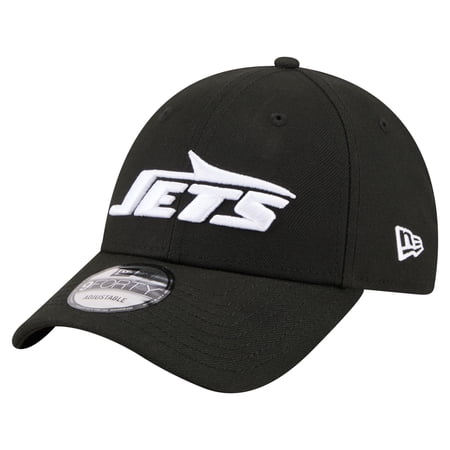 Men s New Era Black New York Jets Core Team 9FORTY Adjustable Hat