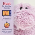 thumbnail image 7 of warmies Junior Hippo Weighted Stuffed Animal, Microwavable Heated Plushies and Weighted Soft Plush Toys, 7 of 7