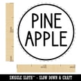 thumbnail image 2 of Pineapple Flavor Scent Rounded Text Self-Inking Rubber Stamp Ink Stamper - Black Ink - Medium 1 Inch, 2 of 7