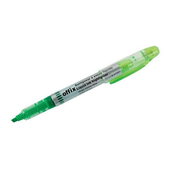 Offix 343491HX1004GNN Offix Highlighter green (Pack of 2)