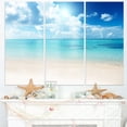 thumbnail image 1 of Design Art - Sable de Plage en Mer Caribéenne Bleue, 1 of 2