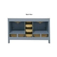 thumbnail image 3 of Horizon 60" Double Bathroom Vanity with Marine Gray Cabinet and Quartz Top, 3 of 8