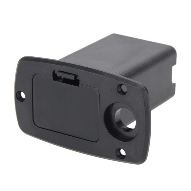 HLONK Electric Guitar Bass Battery Box 9V Battery Case Holder Musical Accessories