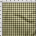 thumbnail image 3 of oneOone Cotton Poplin Light Yellow Fabric Gingham Check Sewing Material Print Fabric By The Yard 56 Inch Wide, 3 of 4