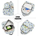 thumbnail image 5 of FORMRS Mini Backpack Purse for Women Quilted Travel Daypack Casual Shoulder Bag, Blue Blueberries Pattern, 5 of 7