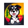 thumbnail image 2 of Durable Soft & Warm Flannel Blanket - Cheerful Cartoon Dog Design Perfect for Sofa Travel Bed & Chair - Cozy & Colorful, 2 of 5