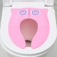 thumbnail image 1 of Asiento Portátil Plegable Antideslizante para Entrenamiento en el Baño Bebés Niños Pequeños, 1 of 7