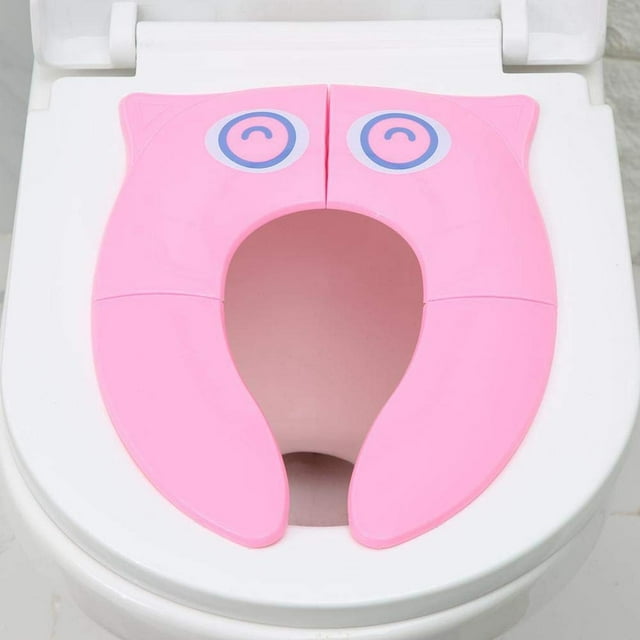Asiento Portátil Plegable Antideslizante para Entrenamiento en el Baño Bebés Niños Pequeños