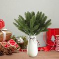 thumbnail image 2 of 30 piezas de ramas de abeto artificiales para hacer tú mismo, guirnaldas navideñas, adornos para decoración de jardín, 2 of 4