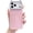 Pink, variant on Cute Bling Diamond Cat Ears Solid Color Sparkly Phone Case Compatible with iPhone Case (for iPhone 15, Yellow)
