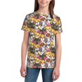 thumbnail image 3 of Wukai Cute Cat Youth Unisex Short Sleeve T-Shirt for Boys, Girls, Teens, and Kids-X-Large, 3 of 7