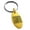 Gold, variant on Stainless Steel Letter Q Initial Floral Box Monogram Engraved Small Oval Charm Keychain Keyring