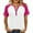 Summer Tops Hot Pink, variant on Womens Plus Size Henley Shirt, Short Raglan Sleeve Shirts for Women Summer Fashion Color Patchwork Crewneck Button Up T-Shirts