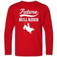 thumbnail image 3 of Inktastic Future Bull Rider Rodeo Riding Long Sleeve Youth T-Shirt, 3 of 5